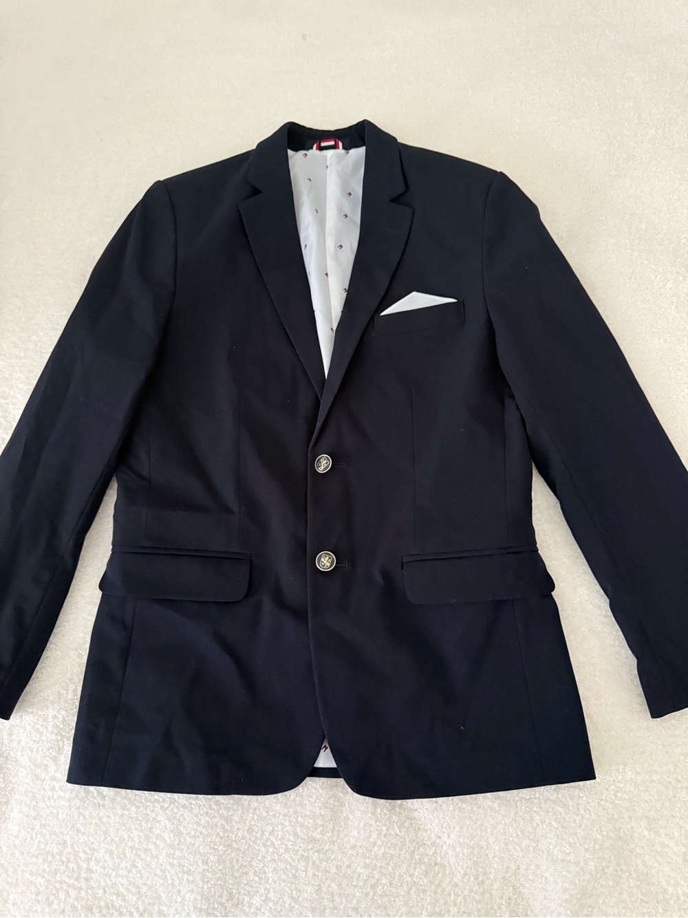 Tommy Hilfiger Navy Two-Button Blazer